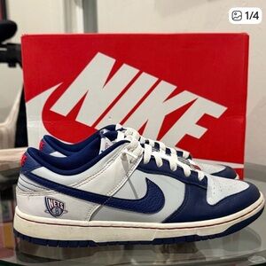 Nike Men's Navy and White Sneakers